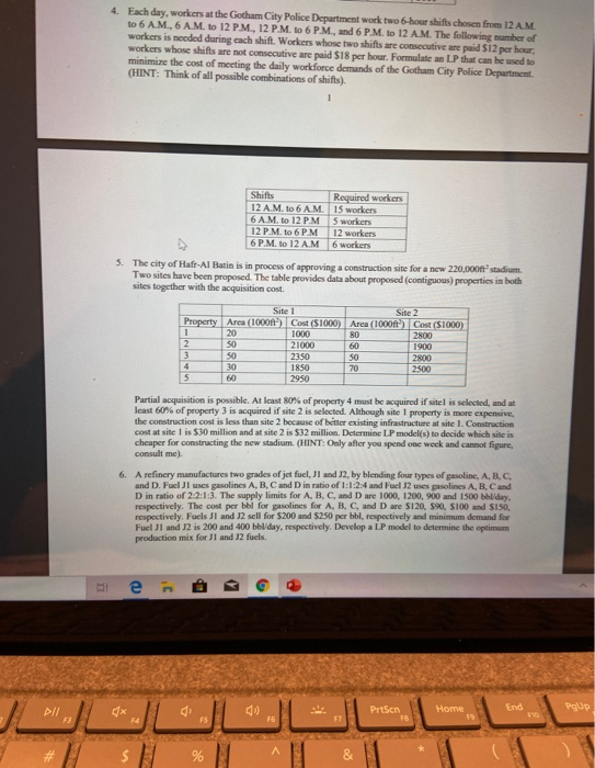 could you help please 4-6 4. Each day, workers at