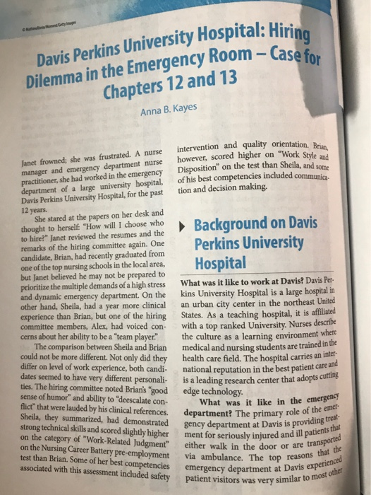 *Please see case study on images* What is the central problem in