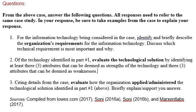 Business Case: Lowe's Fresh Approach to Supply