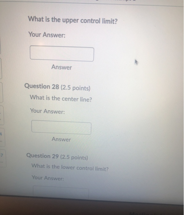 A quality inspector took six samples, each with