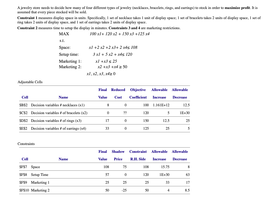 ALL QUESTIONS ARE FOR THIS TABLE: 1. What is the