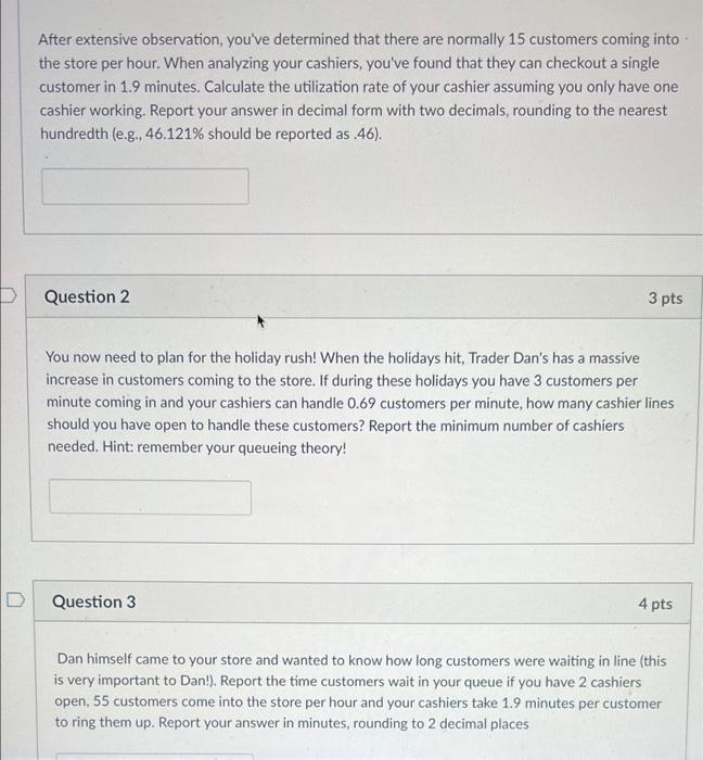 detail explanation. 4 questions per cheg policy