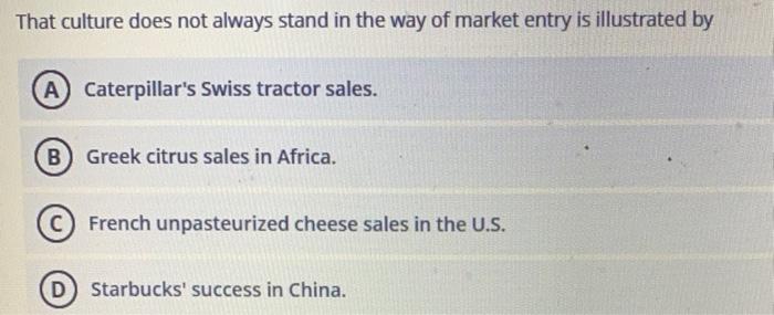 That culture does not always stand in the way of