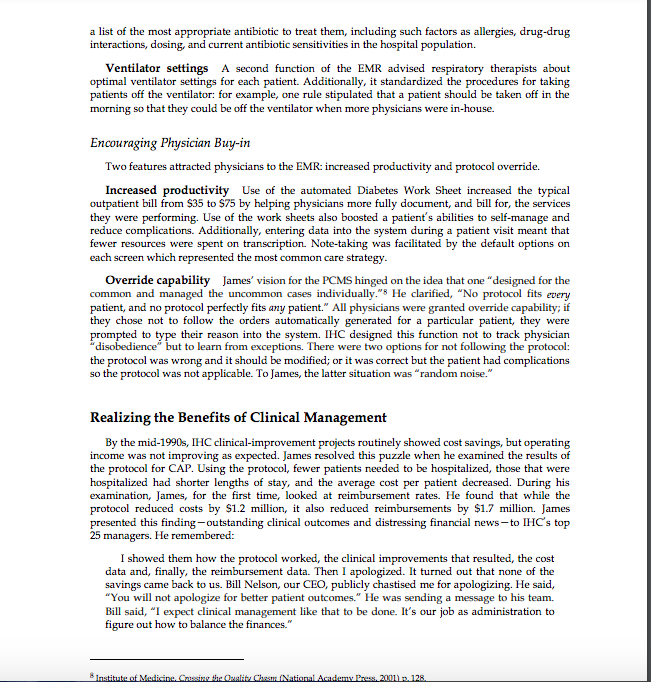 Please reference the below case study to answer