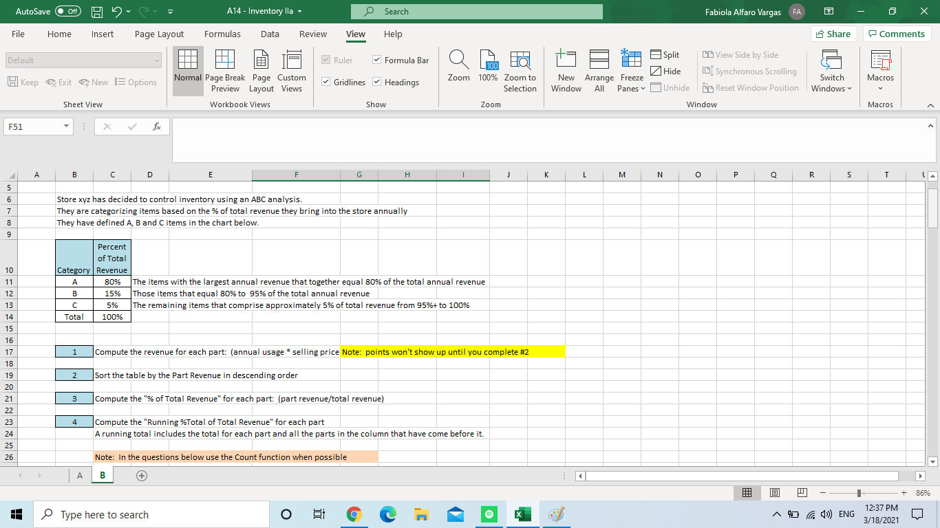 AutoSave Off He A14 - Inventory Ila Search