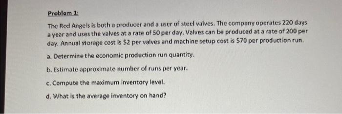 Problem 1: The Red Angels is both a producer and