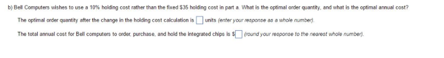 Bell Computers purchases integrated chips at $350