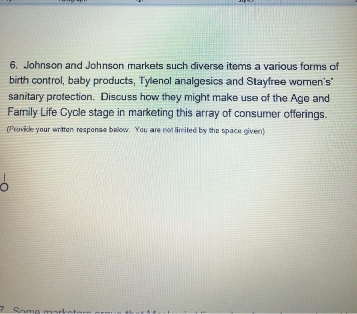 6. Johnson and Johnson markets such diverse items