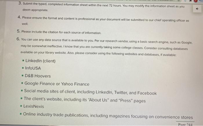 answer 3 questions - Conducting Research to Learn