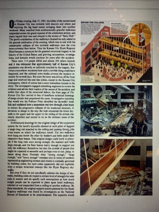 Hyatt regency hotel walkway collapse case study