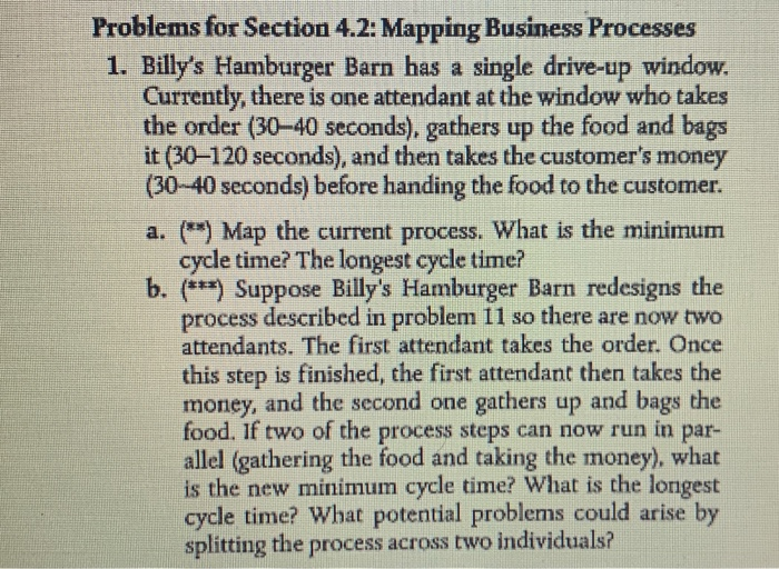 Problems for Section 4.2: Mapping Business