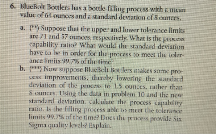 Problems for Section 5.4: Statistical Quality