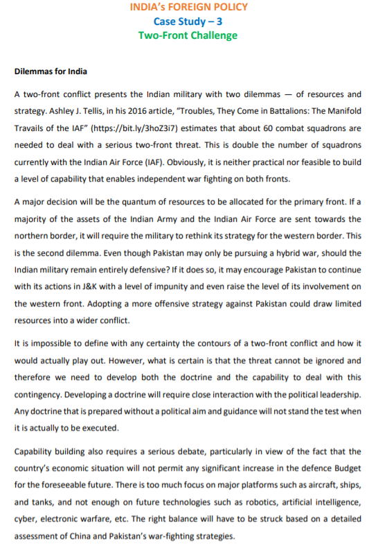 Question: Make a SWOT* analysis of Indias defence