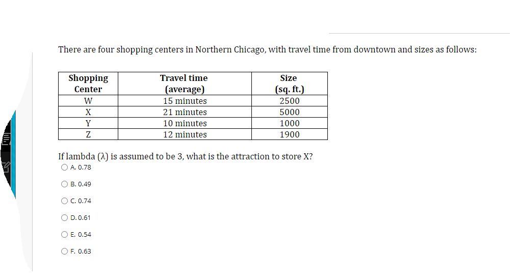 undefined There are four shopping centers in