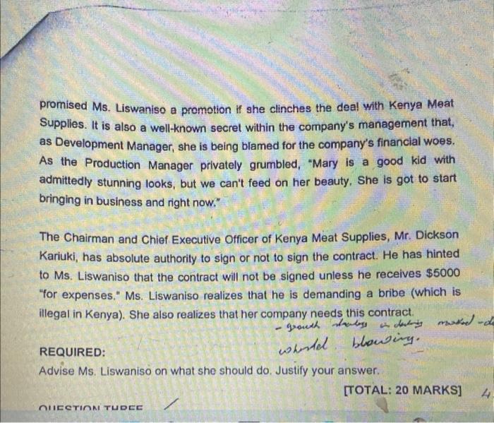 Ms. Mary Liswaniso is in Kenya representing her