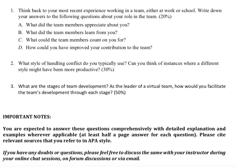 May you please solve it All clear? 1. Think back