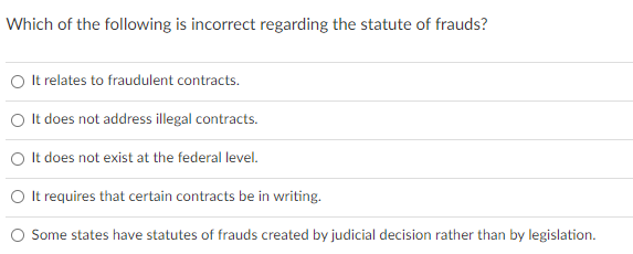 Which of the following is incorrect regarding the