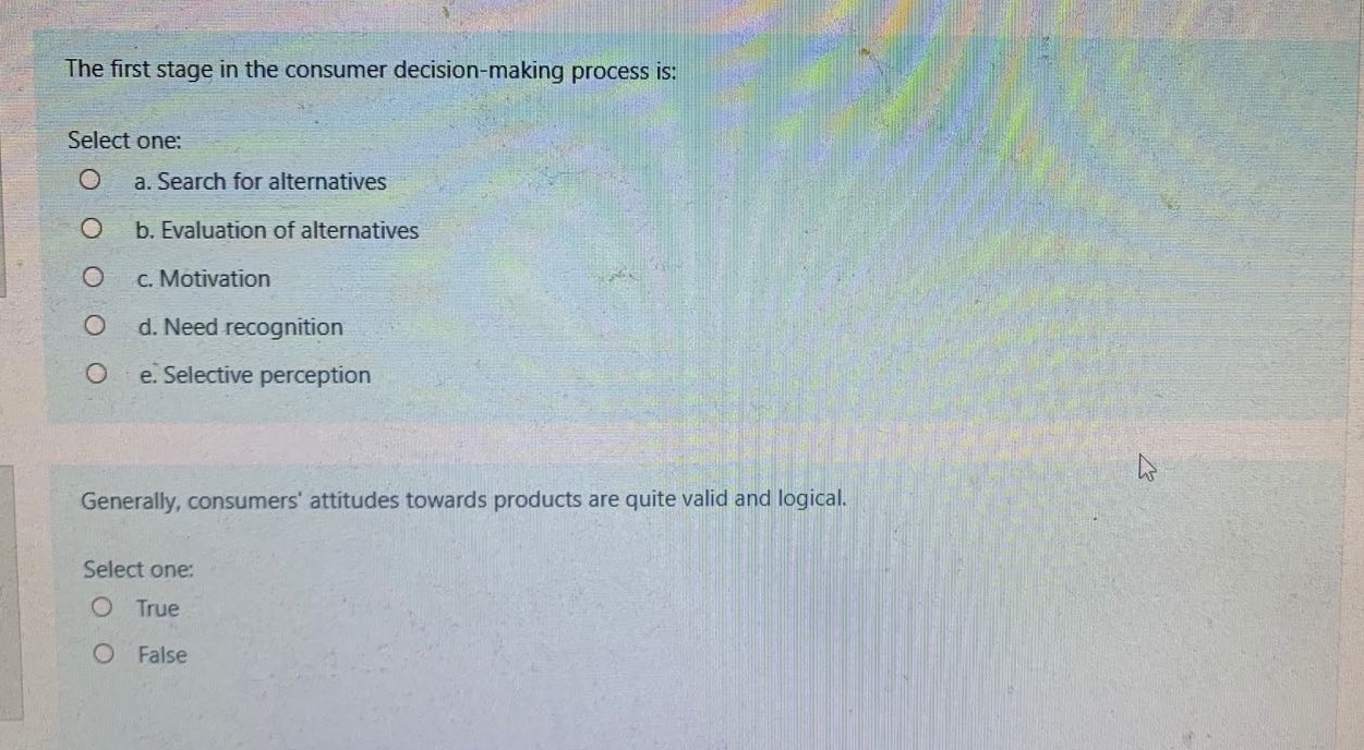 The first stage in the consumer decision-making