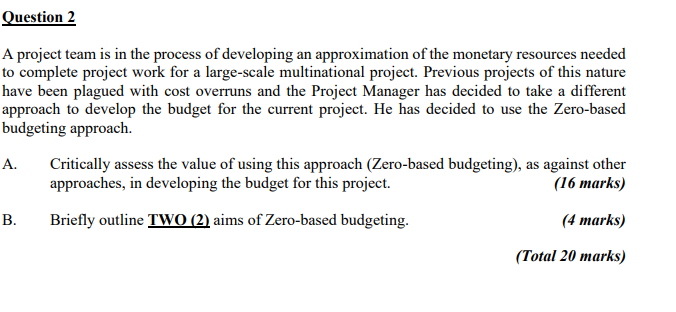 A project team is in the process of developing an