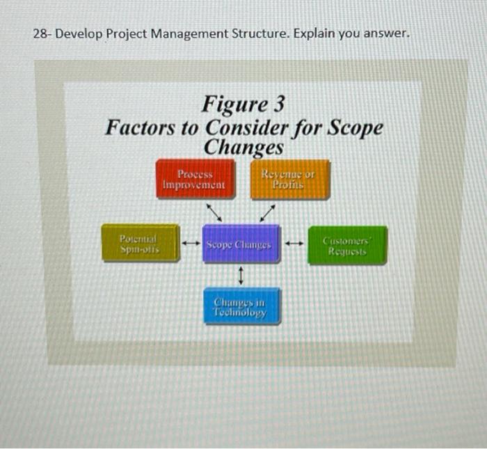 28- Develop Project Management Structure. Explain