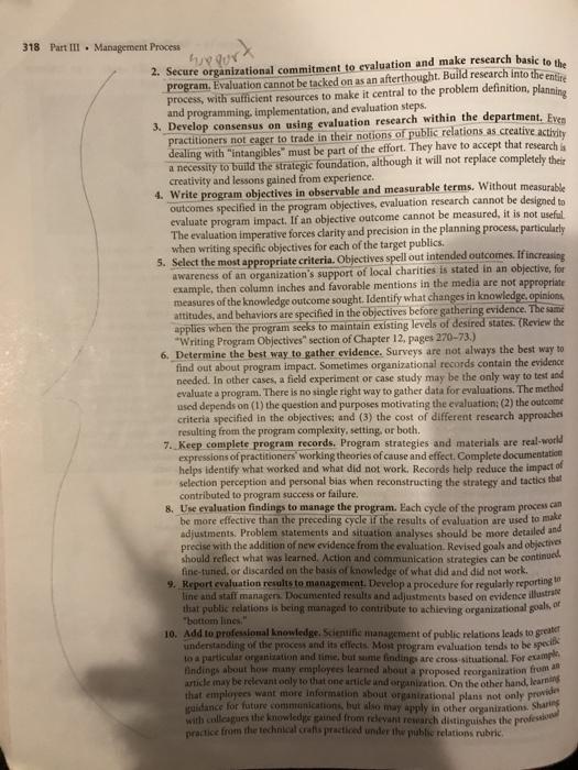 Review the Research Process and Evaluation