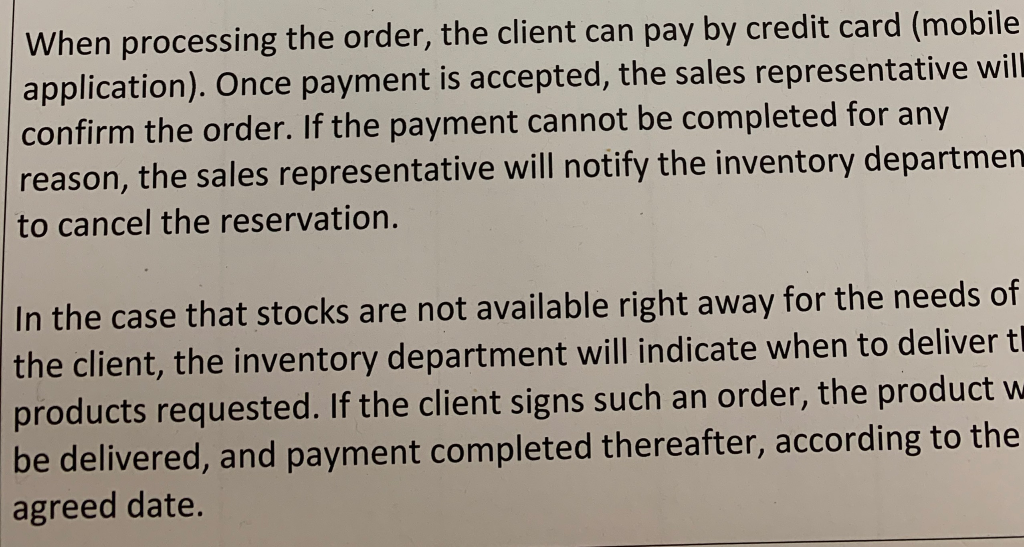 bpmn Name: Student ID: Please read this short