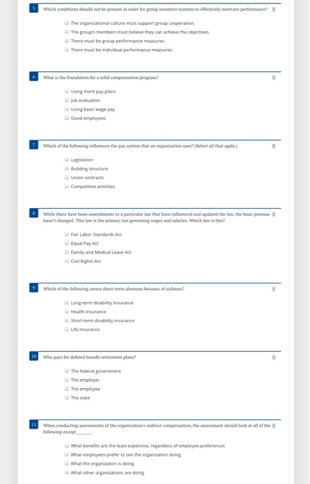 Which conditions should not be present in order
