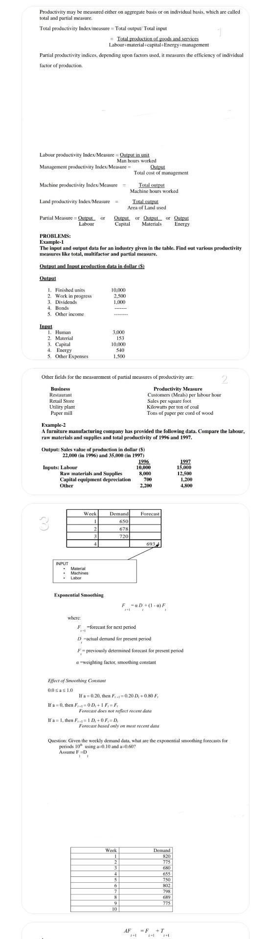 Productivity may be measured either on aggregate