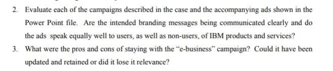 need solution for this case study 2. Evaluate