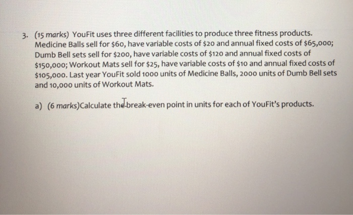 1. (10 marks) Circle True or False for each