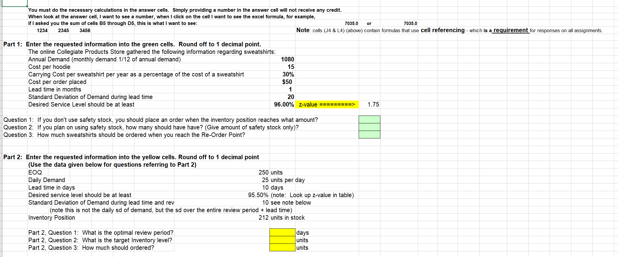 Hi! Could you please include the excel formulas?
