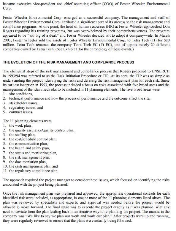 question 2.Elaborate on risk assessment as per