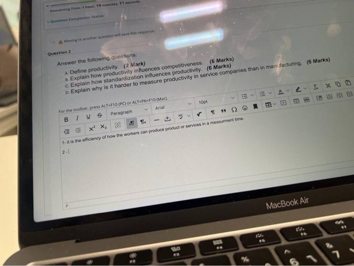 Answer the following questions: a Define