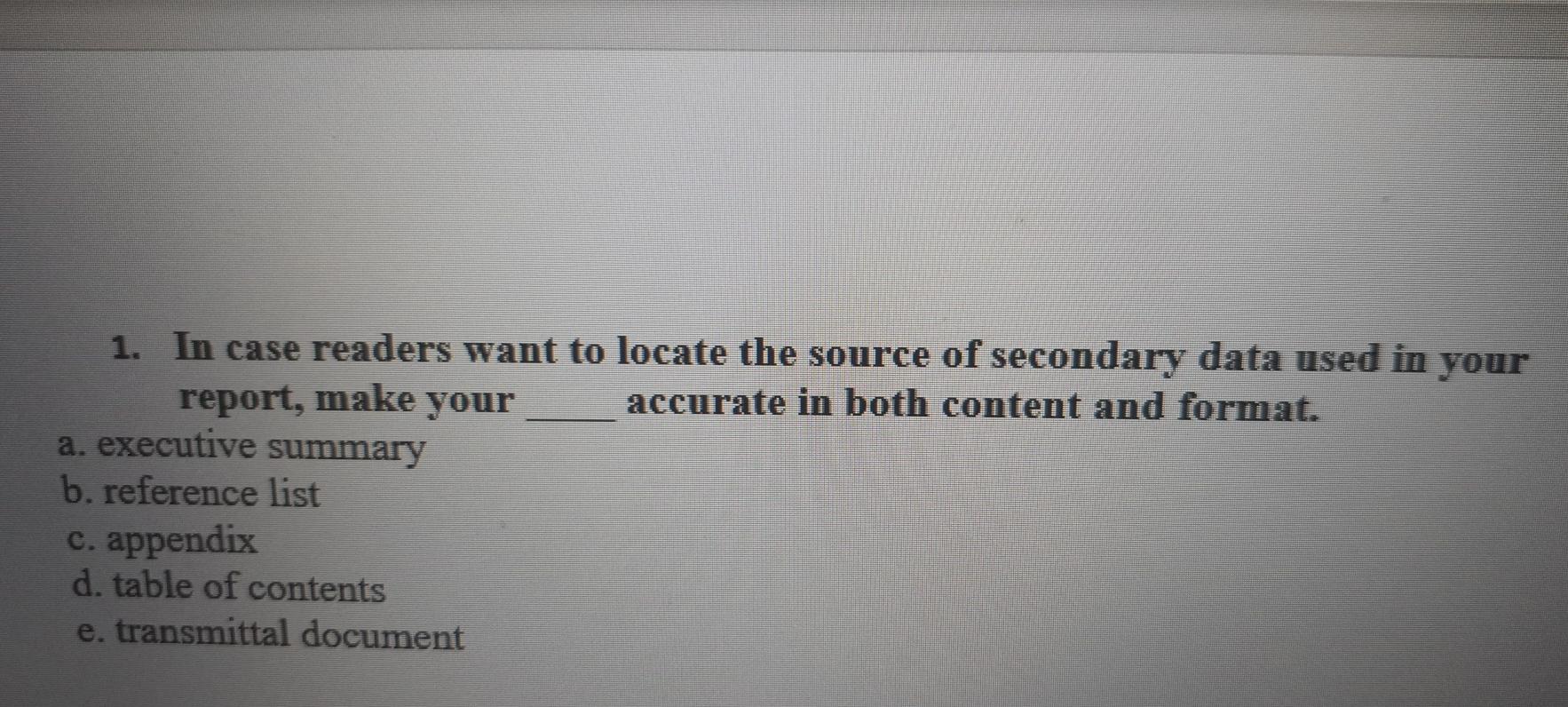 1. In case readers want to locate the source of