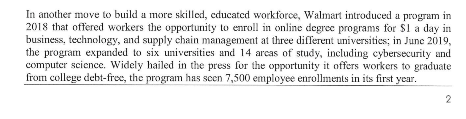 A case study by William Kerr explores Walmart's