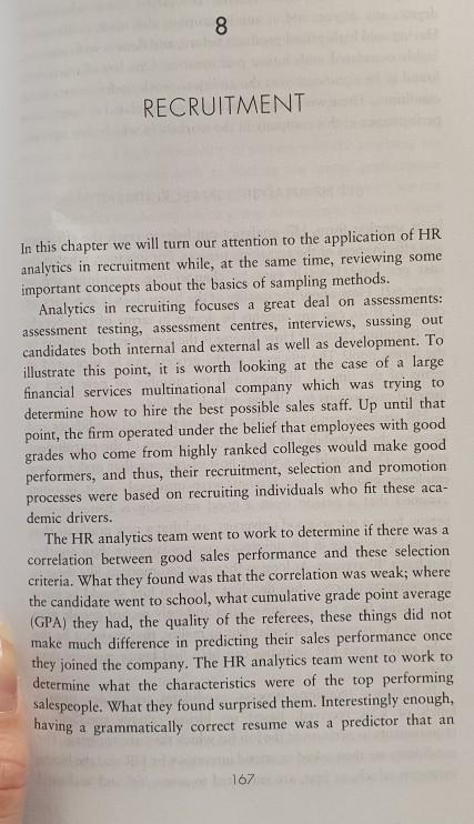 HR How would you measure the efficiency and