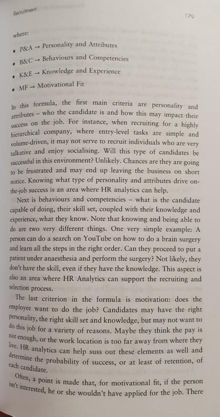 HR How would you measure the efficiency and