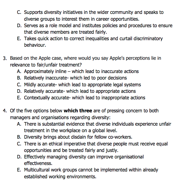 Read the case study and prepare the questions