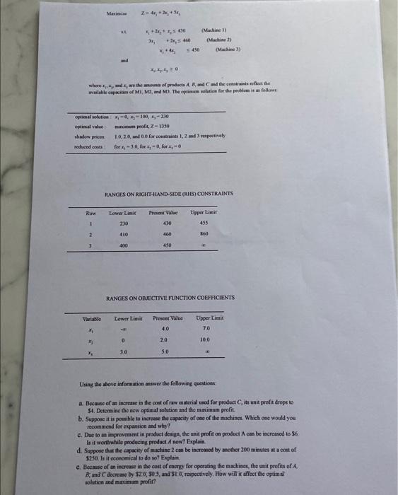 could you please solve this as written exam and