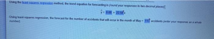 both parts please! Using the least-sogression