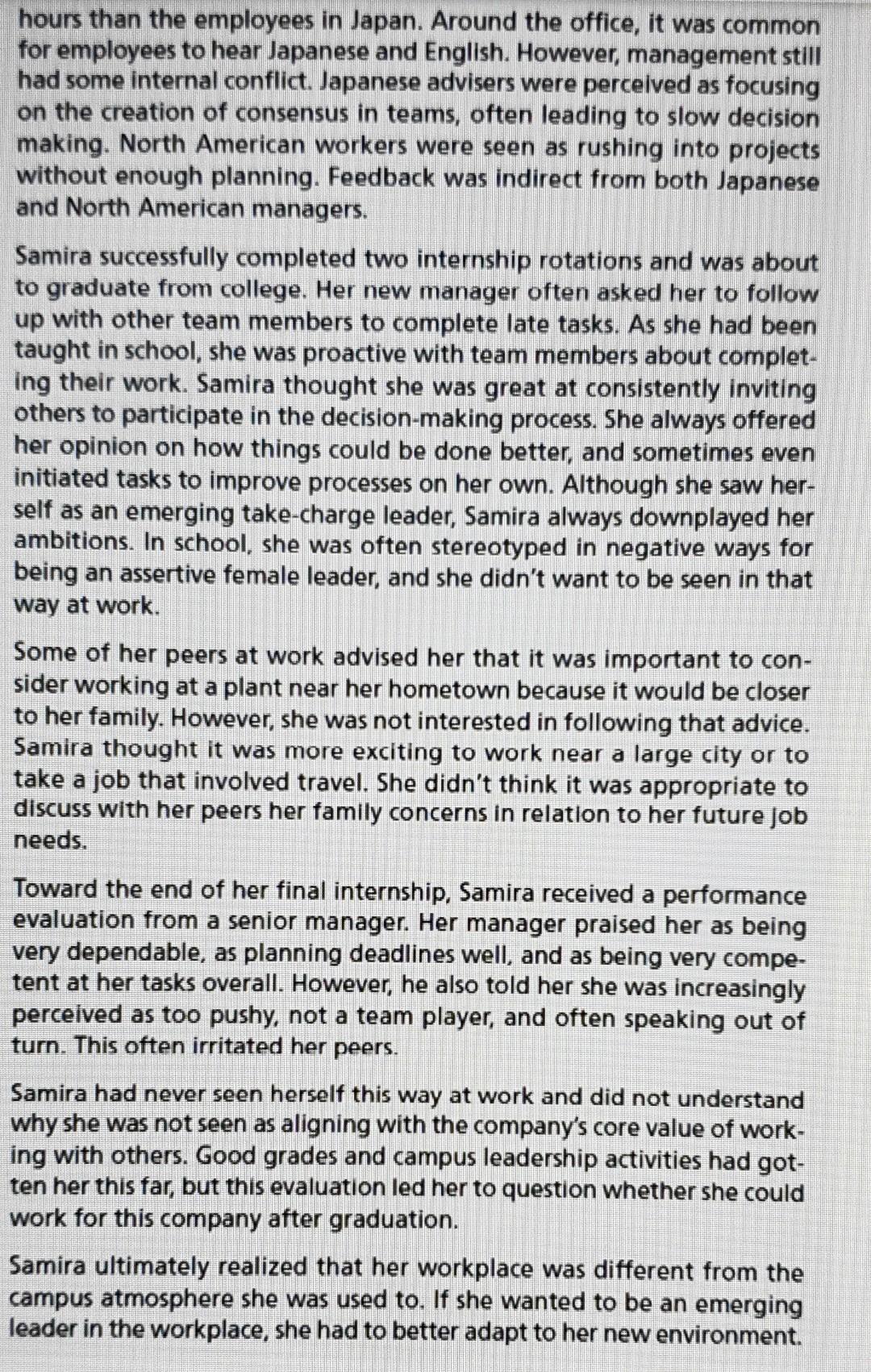 Assignment Description Read the case study: "A