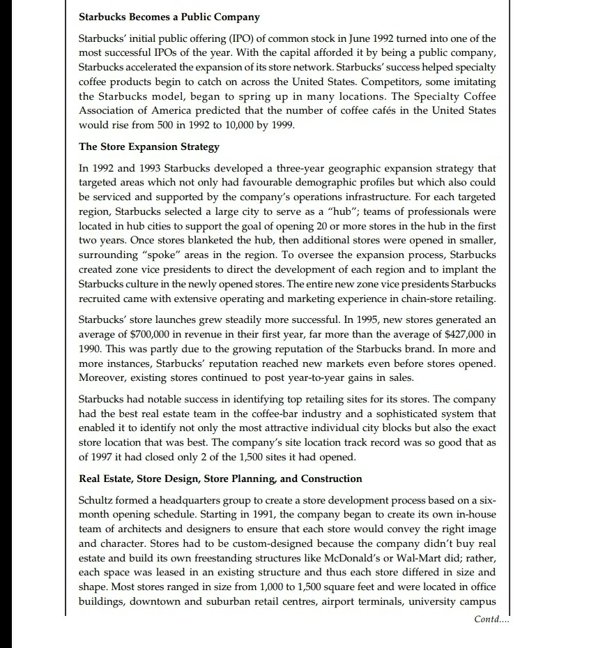 Starbucks Becomes a Public Company Starbucks'