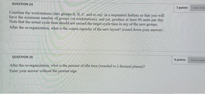 PROBLEM #2: In an assembly line, there are 7