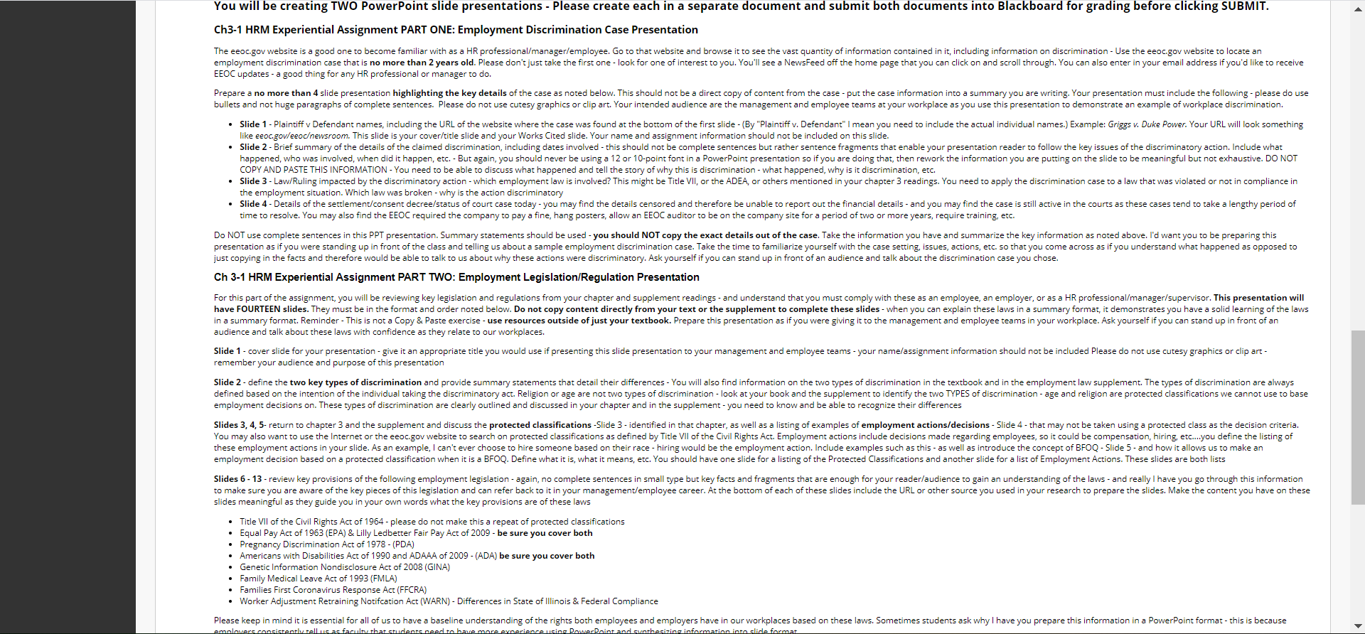 There are two parts to this 3-1 assignment - both