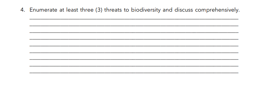 4 4. Enumerate at least three (3) threats to
