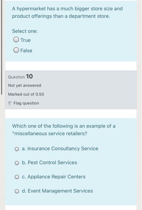 i need fast solve A hypermarket has a much bigger
