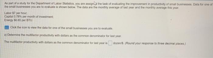 As part of a study for the Dopartment of Labor