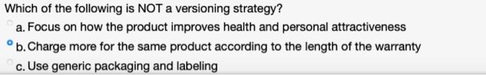Which of the following is NOT a versioning