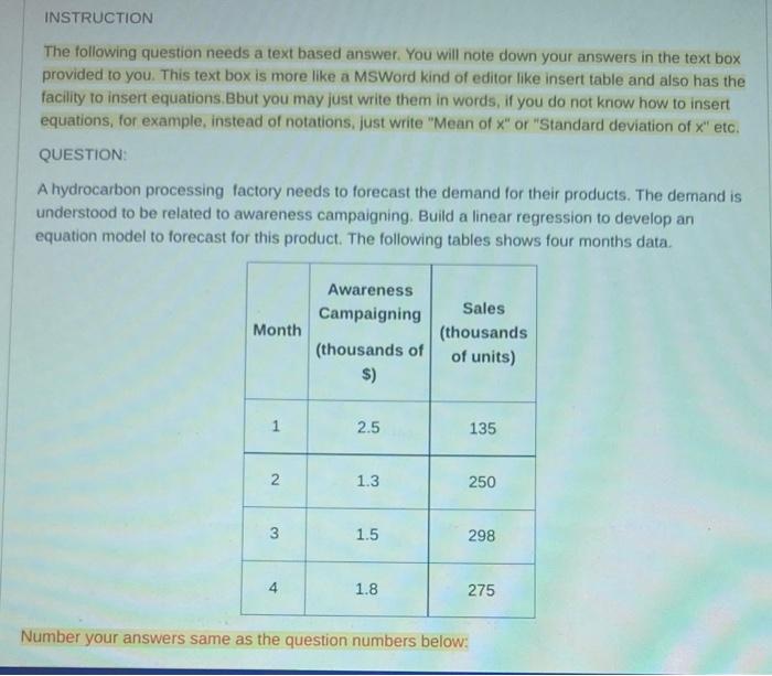 show step by step calculations do not use excel