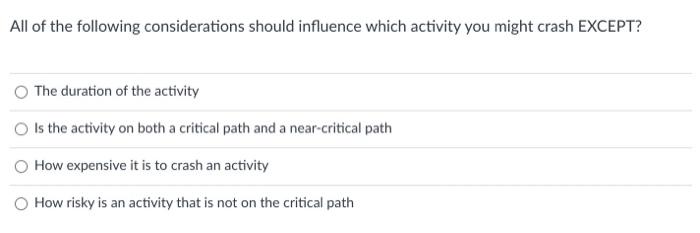 please help What is the critical path and